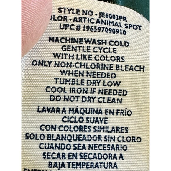 JOIE Size XXL Arctic Animal Spot Sheer Lined Dress Boho Peasant Cottagecore - Picture 13 of 14